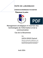 Universite de Lubumbashi: Département de Gestion