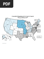 Geographical Boundaries of US Courts