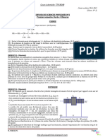 Devoir de Sciences Physiques N°2 Premier Semestre. Durée: 03heures Chimie