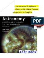 TEST BANK For Astronomy A Beginners Guide To The Universe 8th Edition Chaisson Chapters 1 - 18, Complete