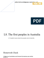 The First Peoples in Australia