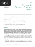 Programa de Garantia de Empregos No Brasil