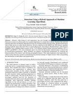 Network Anomaly Detection Using A Hybrid Approach of Machine H Öztekin