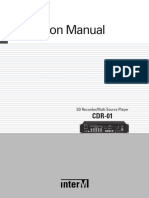 CDR 01 - User Manual