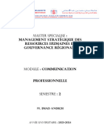 Communication Professionnelle Cours 2024