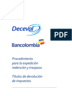 Cartilla TIDIS Deceval Bancolombia