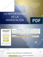 La Importancia de La Hidratación