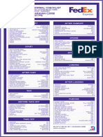 FedEx Cessna 208 Checklist