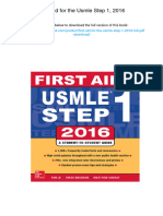 First Aid For The Usmle Step 1, 2016.