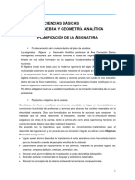 Planificación Álgebra y Geometría Analíticamodif