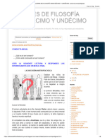 TALLERES DE FILOSOFÍA PARA DÉCIMO Y UNDÉCIMO - Posturas Antropológicas