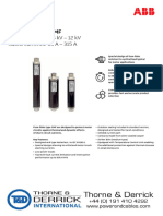 ABB-Fuse-links Type CMF Rated Voltages 3.6 KV - 12 KV Rated Currents 63 A - 315 A