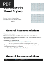 CSS (Cascade Sheet Styles)