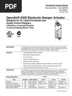 Damper Actuator GGD (USA)