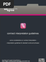 Weagree Contract Interpretation Guidelines