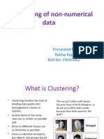 Non Numeric Clustering Seminar