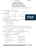 Math Worksheet