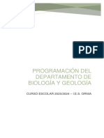 PROGRAMACION DEL DEPARTAMENTO DE BIOLOGIA Y GEOLOGI Lomloe