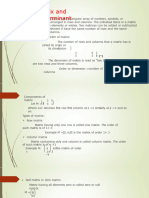 Matrix and Determinant