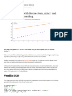 Visualising SGD With Momentum, Adam and Learning Rate Annealing