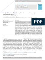 Strength Design of Welded High-Strength Steel Beam