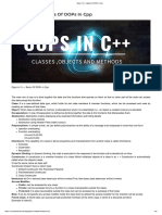 Opps in C++ - Basics of OOPs in CPP