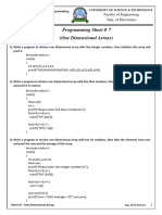 7 One Dimensional Array حل-1