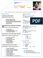 Resume Sreeparna Banerjee