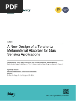 A New Design of A Terahertz Metamaterial Absorber For Gas Sensing Applications