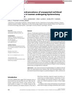 Transfusion Rate and Prevalence of Unexpected Red Blood Cell Alloantibodies