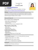 Sanzida Kabir Resume