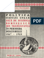 Pacarariu Politica Statului Ungar Biserica Romaneasca Transilvania Perioada Dualismului 1986