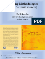 Learning Methodologies (From Sanskrit Sources)