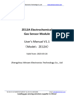 ZE12A Electrochemical Gas Sensor Module