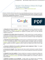 15 Trucos Útiles para Enseñar A Tus Alumnos A Buscar en Google de Forma Profesional Los Docentes y Las TICs