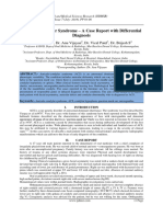 Auriculo Condylar Syndrome - A Case Report With Differential Diagnosis