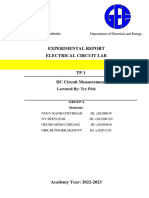 Electrical Circuit LAB TP1