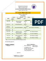 Class Program SY 2019 2020