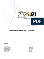 Mechanical APDL Beta Features