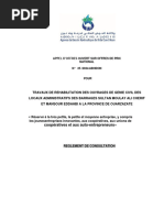 RC Entretien de Génie Civil Des Barrages Au Titre 2024