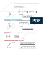 Formulario de Vectores