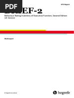 Brief-2: Behaviour Rating Inventory of Executive Function, Second Edition UK Version