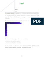 Random Variables - Definition, Types, Examples & Formula