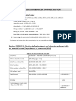 Descogef Examen Blanc 2024 Synthèse de Gestion (Corrigé)