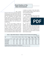 Fiscal Position in RBI