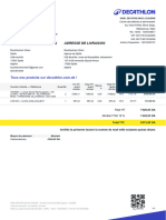 Facture: Adresse de Facturation Adresse de Livraison