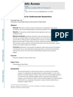 Statistical Methods For CVS Researchers