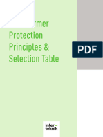 Transformer Protection Principlesselection Table-1