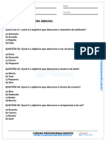 Atividade Sobre Adjetivos 3 Ano