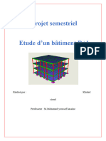 Projet Semestriel Etude D'un Bâtiment R+1 R+1: Réalisé Par: Khaled Sioud